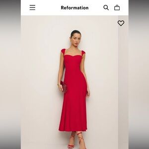 NWT RED REFORMATION BRYSON DRESS